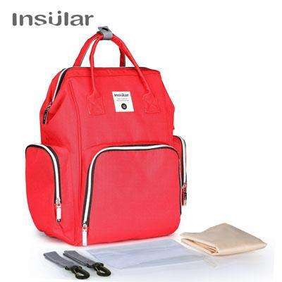 Insular Mommy Nappy Bag Backpack with Wipe Case