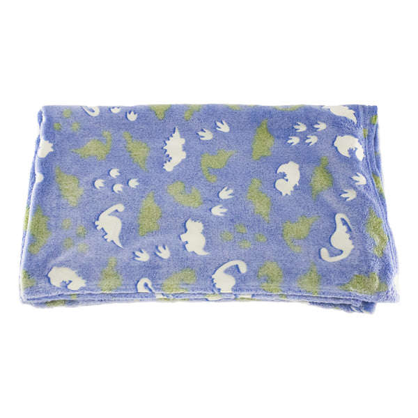 Kids Dino Delights Glow In the Dark Blanket