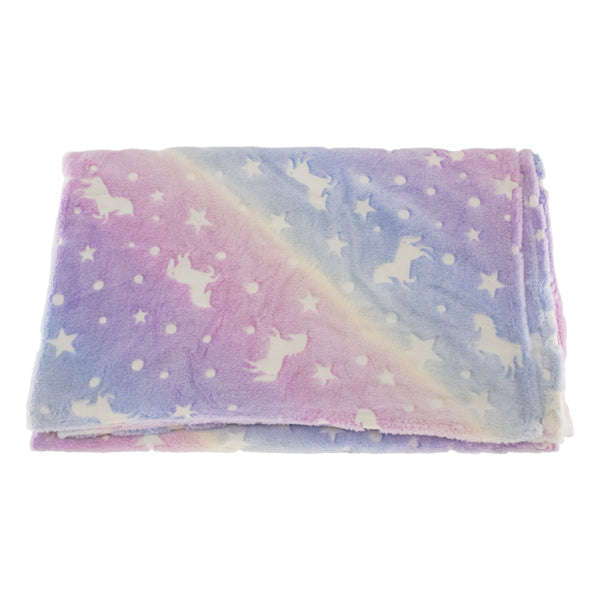 Kids Milky Way Stallions Glow In the Dark Blanket