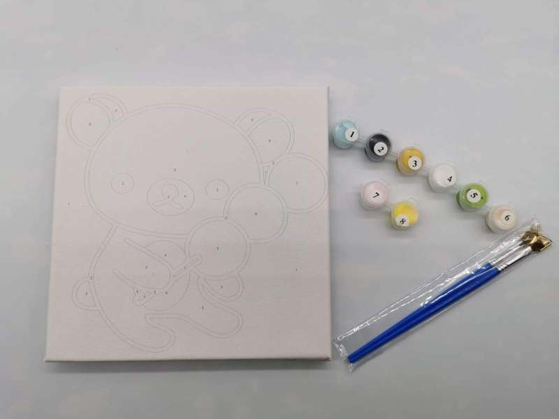 Kids Painting by Numbers - Bouncy Bear