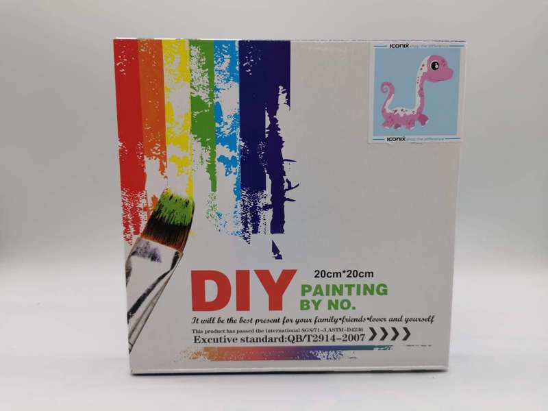 Kids Painting By Numbers - Pink Baby Bronto