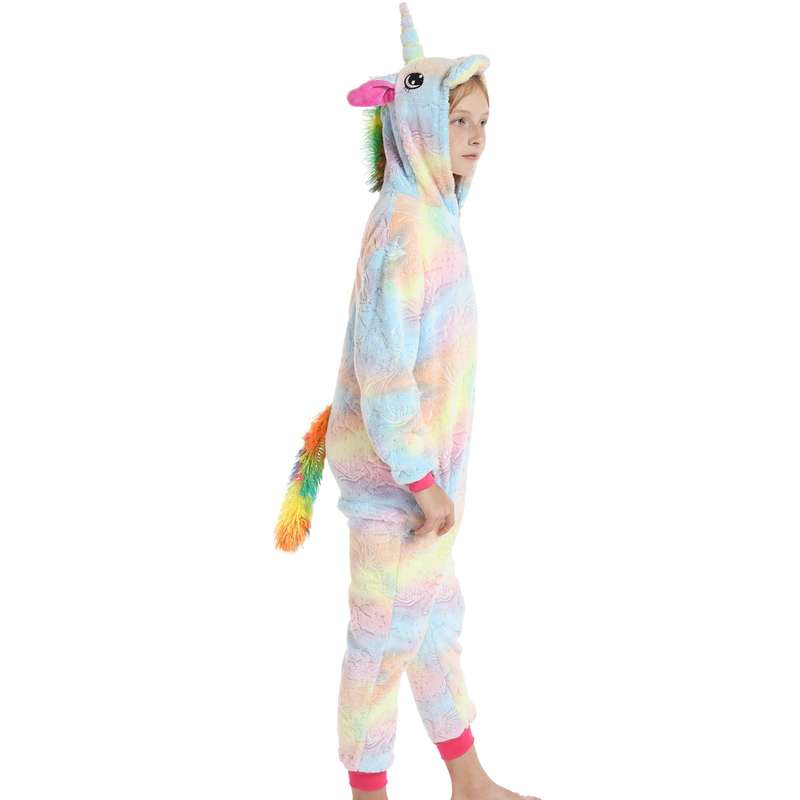 Kids Pastel Patch Glow In The Dark Unicorn Onesie