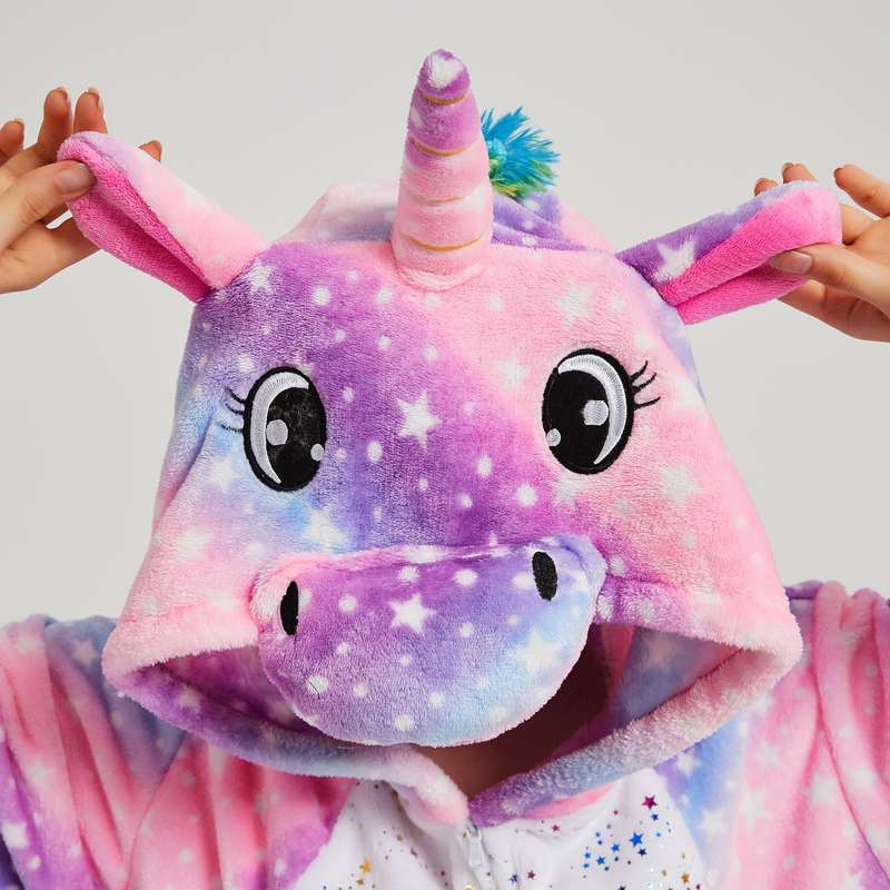 Kids Pink and Purple Pair Unicorn Onesie