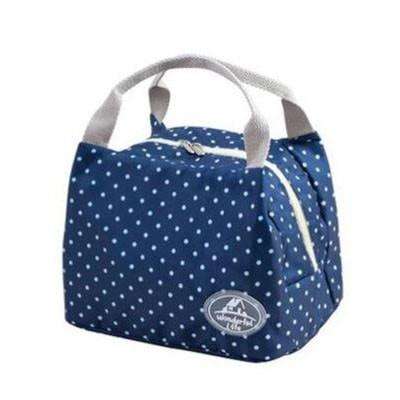 Kids Portable Insulated Thermal Lunch Bag - Pink Stripes