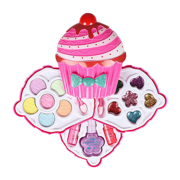 Kids Pretend 3-layer Cupcake Makeup Playset
