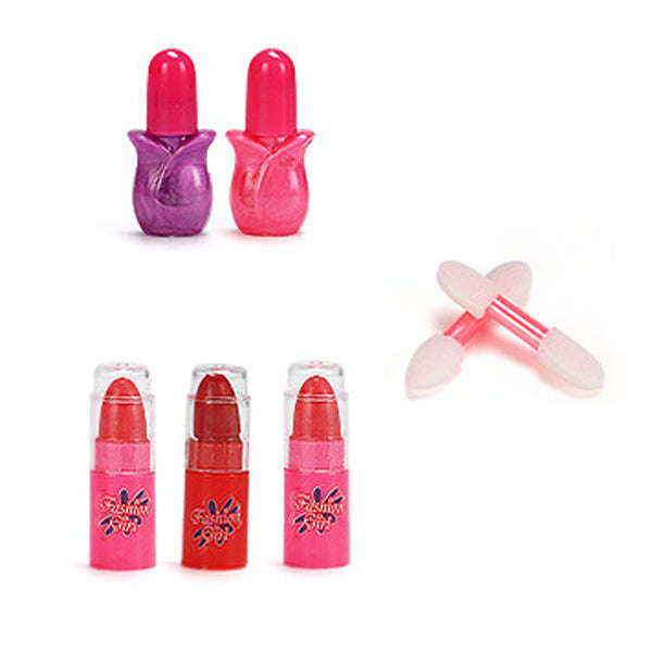 Kids Pretend Makeup Carrycase Playset on Wheels