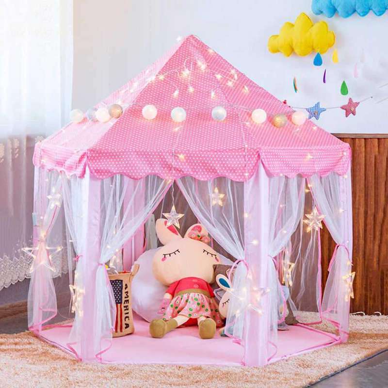 Kids Pretend Play Tent - Pink