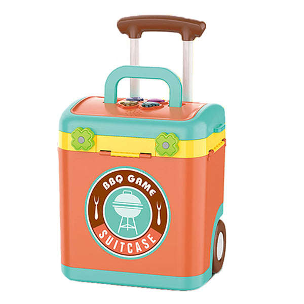Kids Pretend Suitcase Playset  BBQ Game