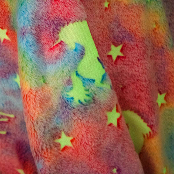 Kids Unicorn Dreams Glow In the Dark Blanket
