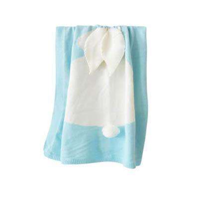 Knitted Baby Rabbit Blanket