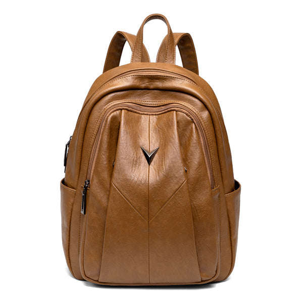 Ladies PU Leather Classic Crossbody Backpack | 6641