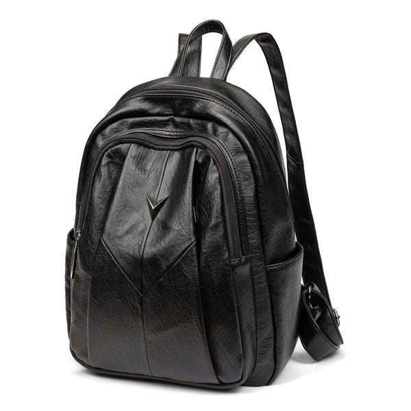 Ladies PU Leather Classic Crossbody Backpack | 6641