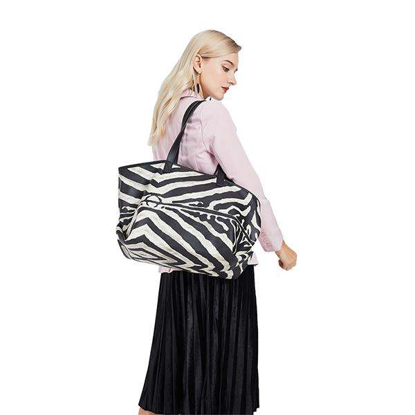 Ladies Zebra PU Leather Tote Bag