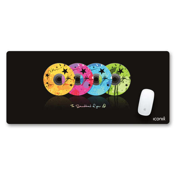 Life's Soundtrack Full Desk XL Coverage Gaming and Office Mouse Pad