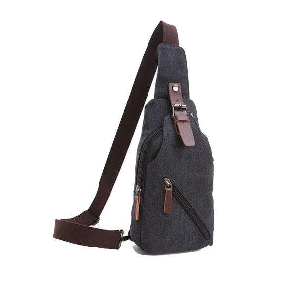 Lightweight Canvas Sling Backpack - 8824