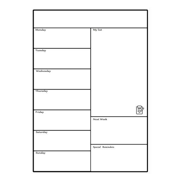 Magnetic Weekly Planner