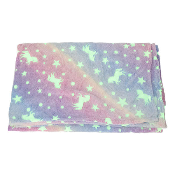 Kids Milky Way Stallions Glow In the Dark Blanket