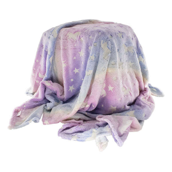 Kids Milky Way Stallions Glow In the Dark Blanket