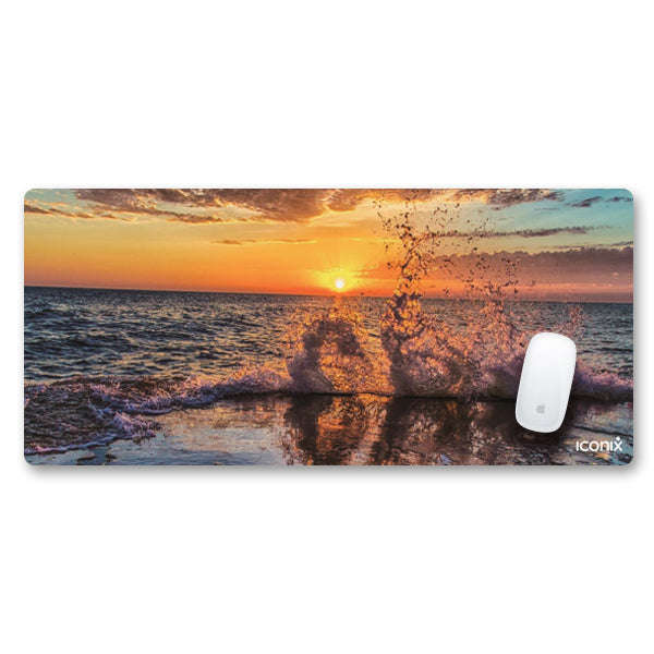 Ocean Crash Full Desk XL Coverage Gaming and Office Mouse Pad