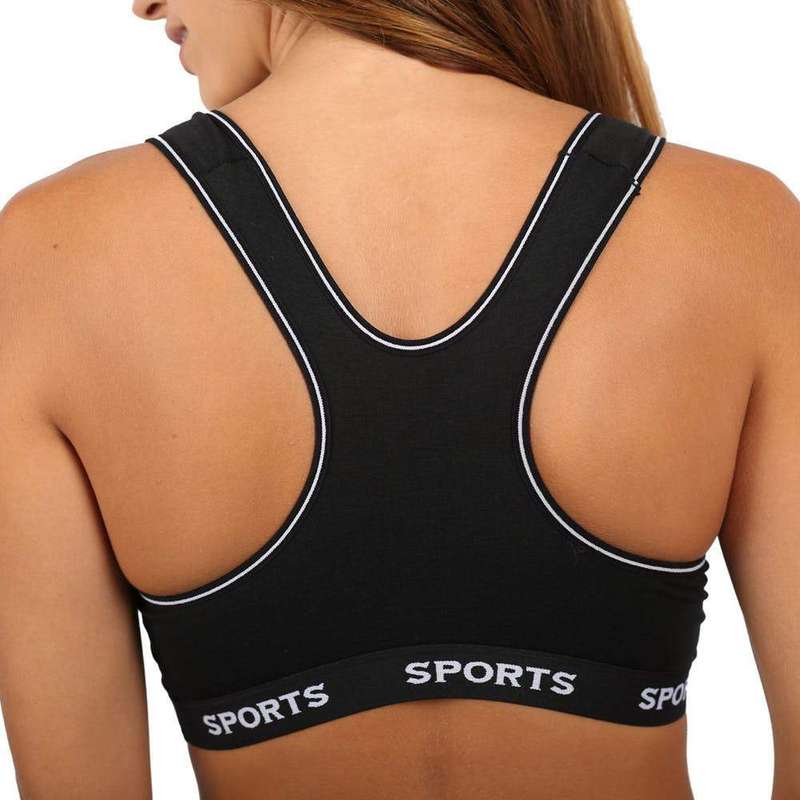 Pack of 6 Colour Wireless Sports Bra's - 8911