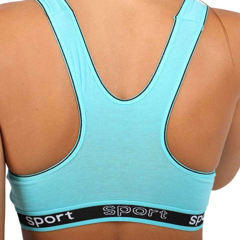 Pack of 6 Colour Wireless Sports Bra's - 8913/8915  (38B/40D/40C Available) - 40D
