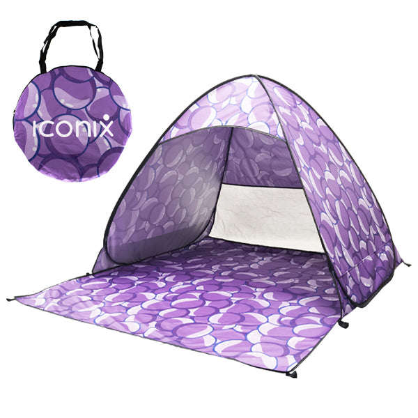 Perfect Purple Pop-Up Beach and Camping Tent
