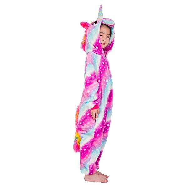Kids Pink and Blue Starry Unicorn Onesie