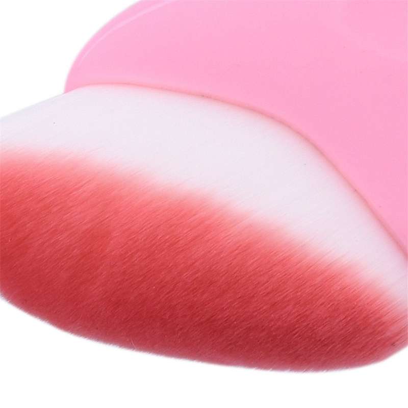 Pink Heart Shaped Makeup Brushes Set