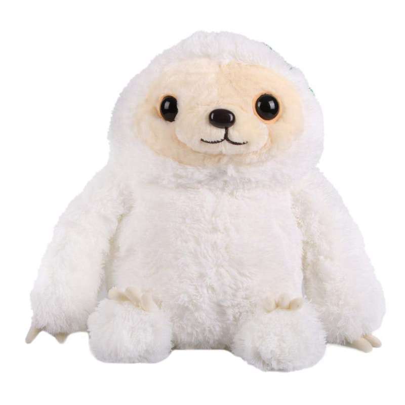 Plushy Stuffed Sloth Plush Toy - White