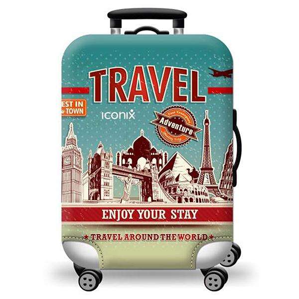 Printed Luggage Protector - Adventure