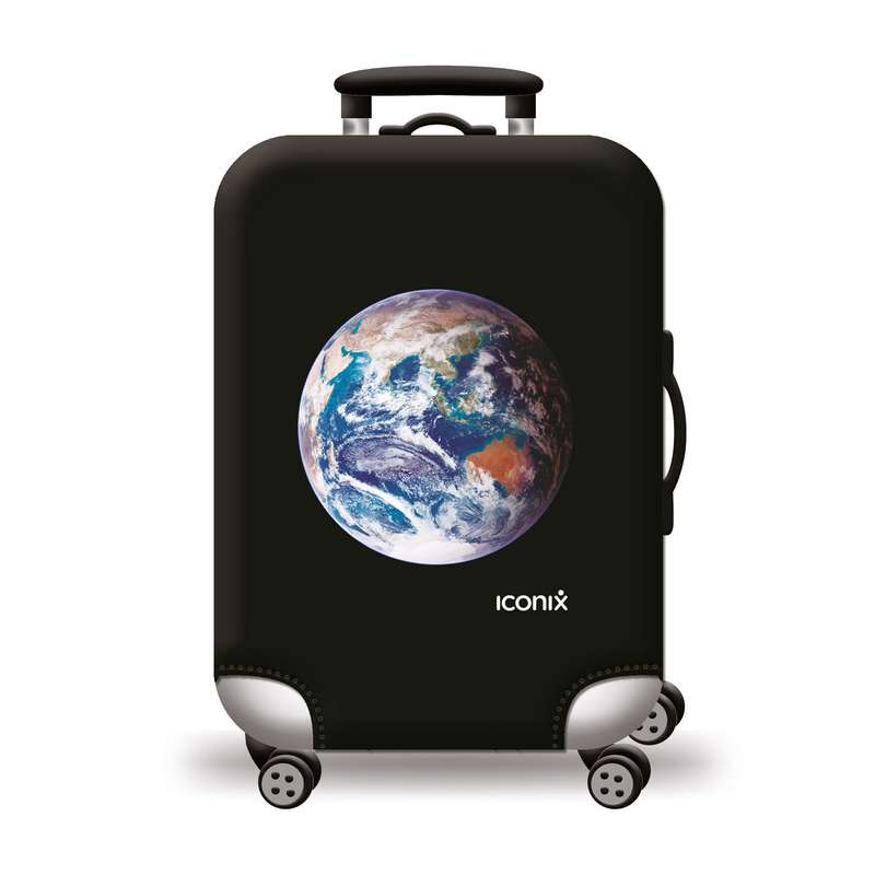 Printed Luggage Protector - Earth Explorer