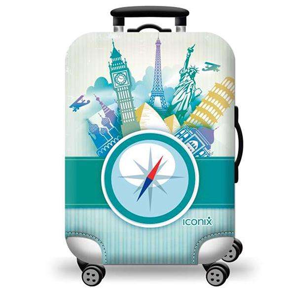 Printed Luggage Protector - Monuments