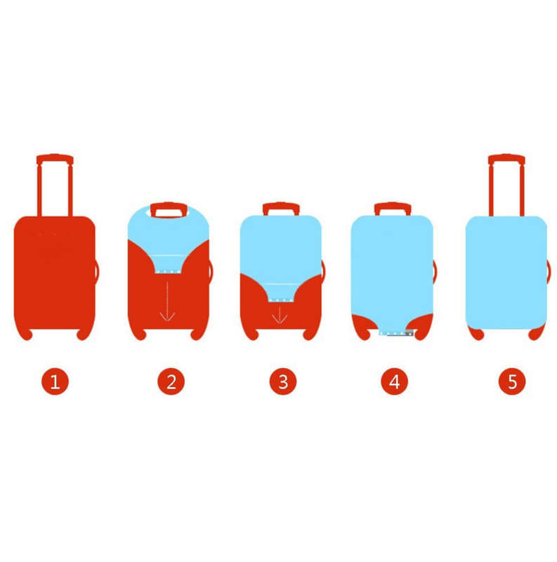 Printed Luggage Protector - World Wide Map