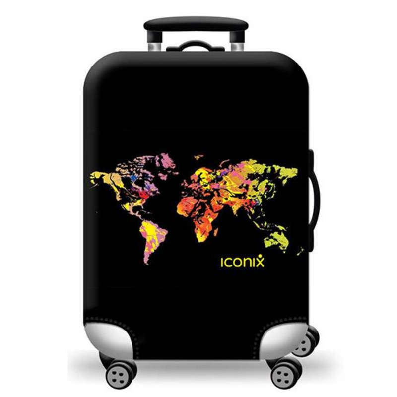 Printed Luggage Protector - World Map