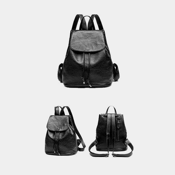 PU Leather Ladies Drawstring Backpack | 6636
