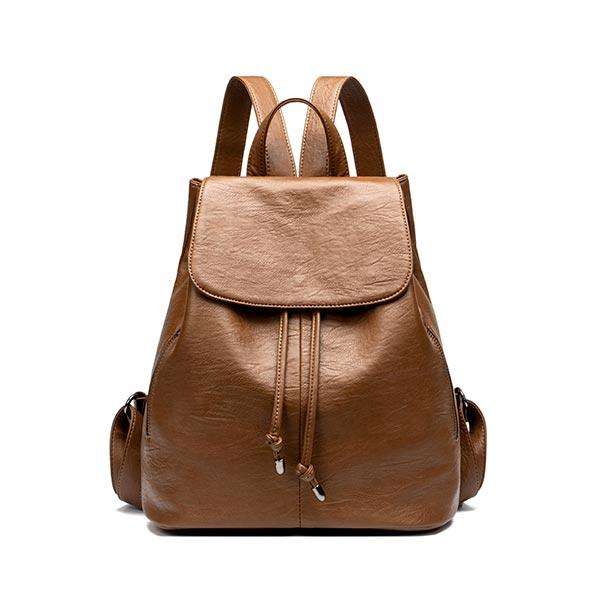 PU Leather Ladies Drawstring Backpack | 6636