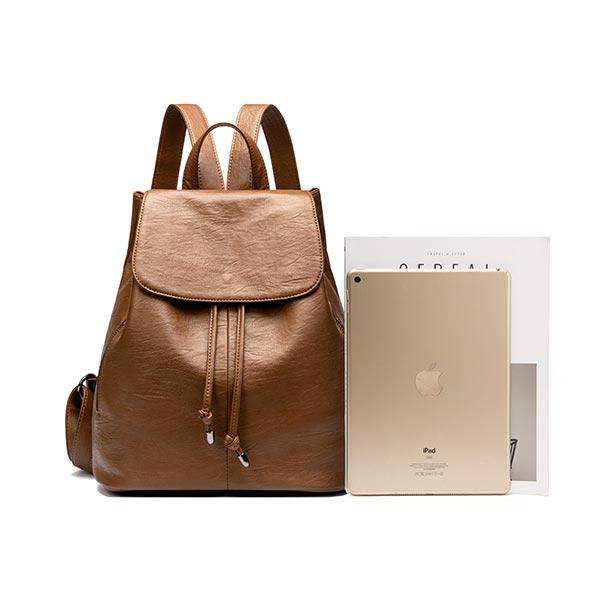 PU Leather Ladies Drawstring Backpack | 6636
