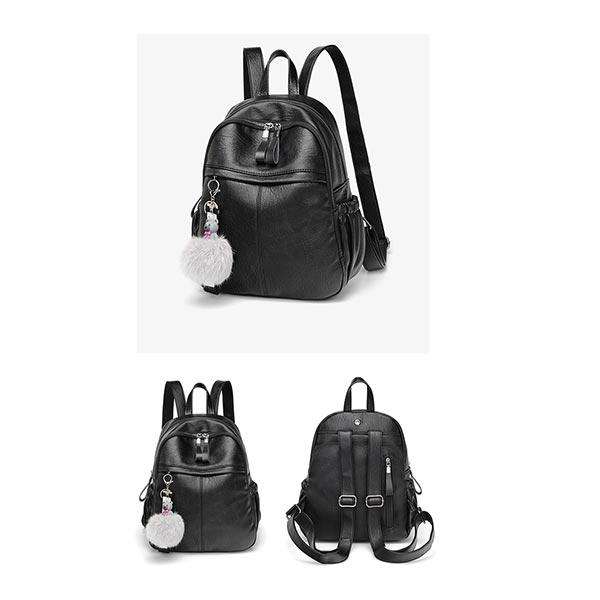PU Leather Ladies School Bag Backpacks | 518