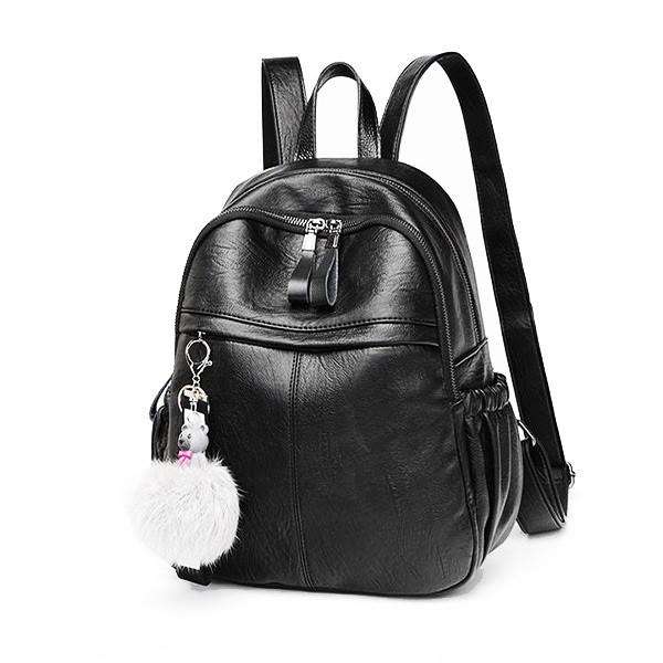 PU Leather Ladies School Bag Backpacks | 518