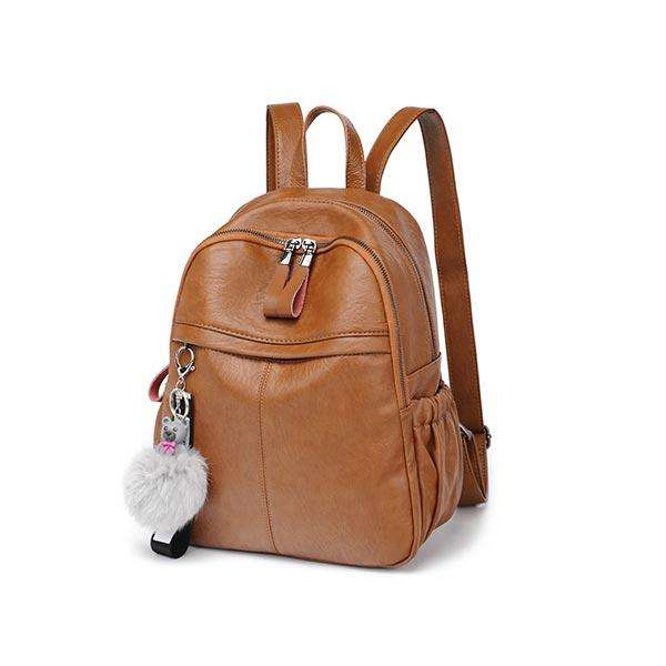 PU Leather Ladies School Bag Backpacks | 518