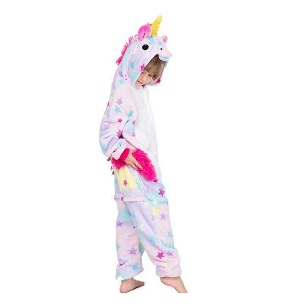 Kids Purple Starry Unicorn Onesie