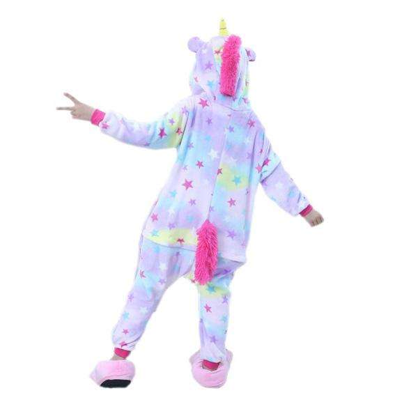 Kids Purple Starry Unicorn Onesie