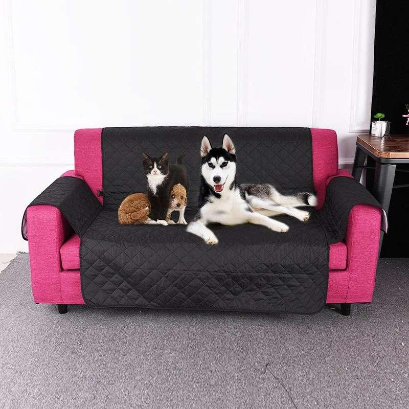 Quick Fit Sofa Protectors Cover - Two Seater - Red