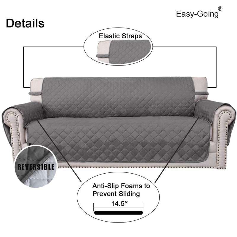 Quick Fit Sofa Protectors Cover - Three Seater - Purple
