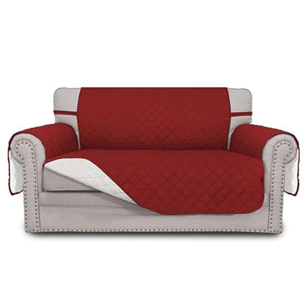 Quick Fit Sofa Protectors Cover - Two Seater - Red