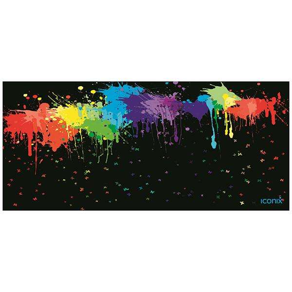 Rainbow Splash Full Desk XL Coverage Gaming and Office Mouse Pad