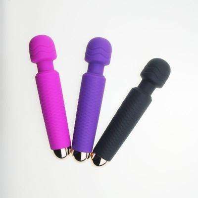 Rechargeable Silicone Wand Vibrator - Pink