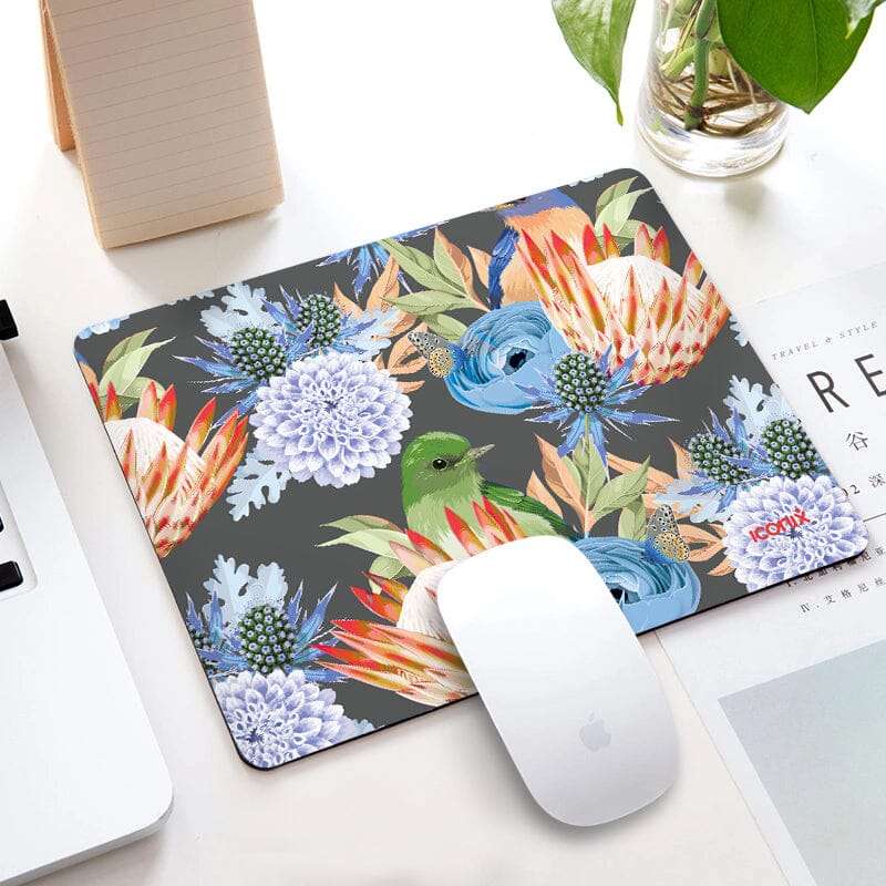Rectangle Floral Protea Mouse Pad