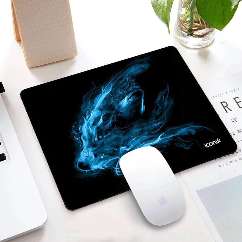 Rectangle Spiritual Wolf Mouse Pad