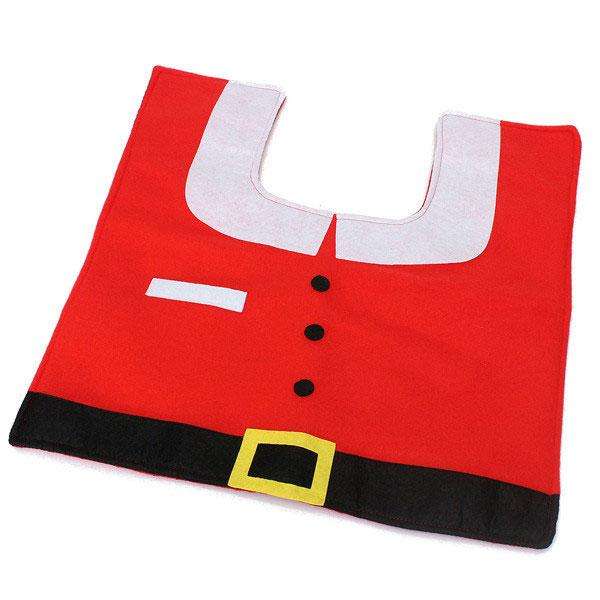 Red Smiling Santa Christmas Bathroom Decor | 3pc